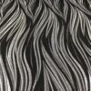 Black and silver glitzy abstract print tablecloth.