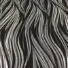 Black and silver glitzy abstract print tablecloth.