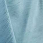 Slate grey majestic dupioni tablecloth, runner, sash, and dinner napkin.