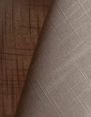 Warm grey textured dinner napkin.