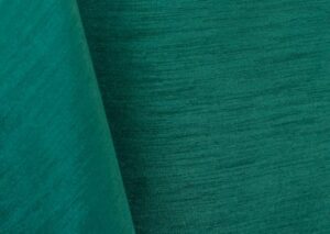 Teal blue green majestic dupioni tablecloth, runner, sash, and dinner napkin.