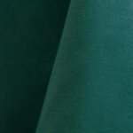 Teal blue green polyester tablecloth, runner, sash, and dinner napkin.