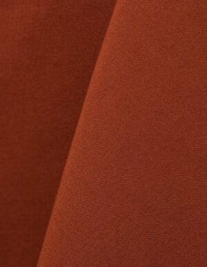 Terracotta cotton tablecloth and dinner napkin.