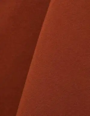 Terracotta cotton tablecloth and dinner napkin.