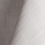 White textured dinner napkin.