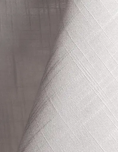 White textured dinner napkin.