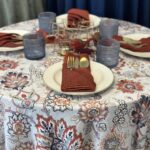 Gwendolyn with Ember Napkins - Willow and Marlin Blue Hightops