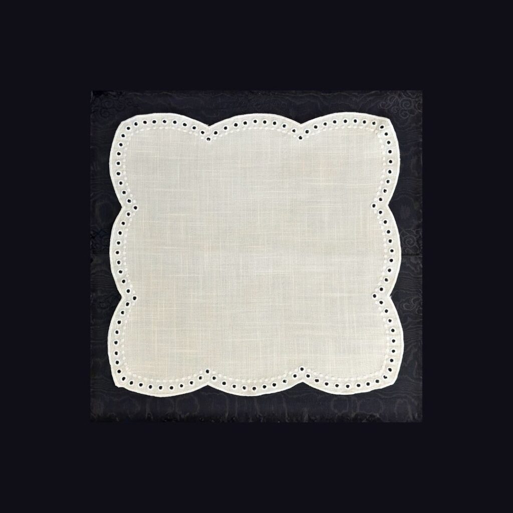 Ivory Scallop Napkin