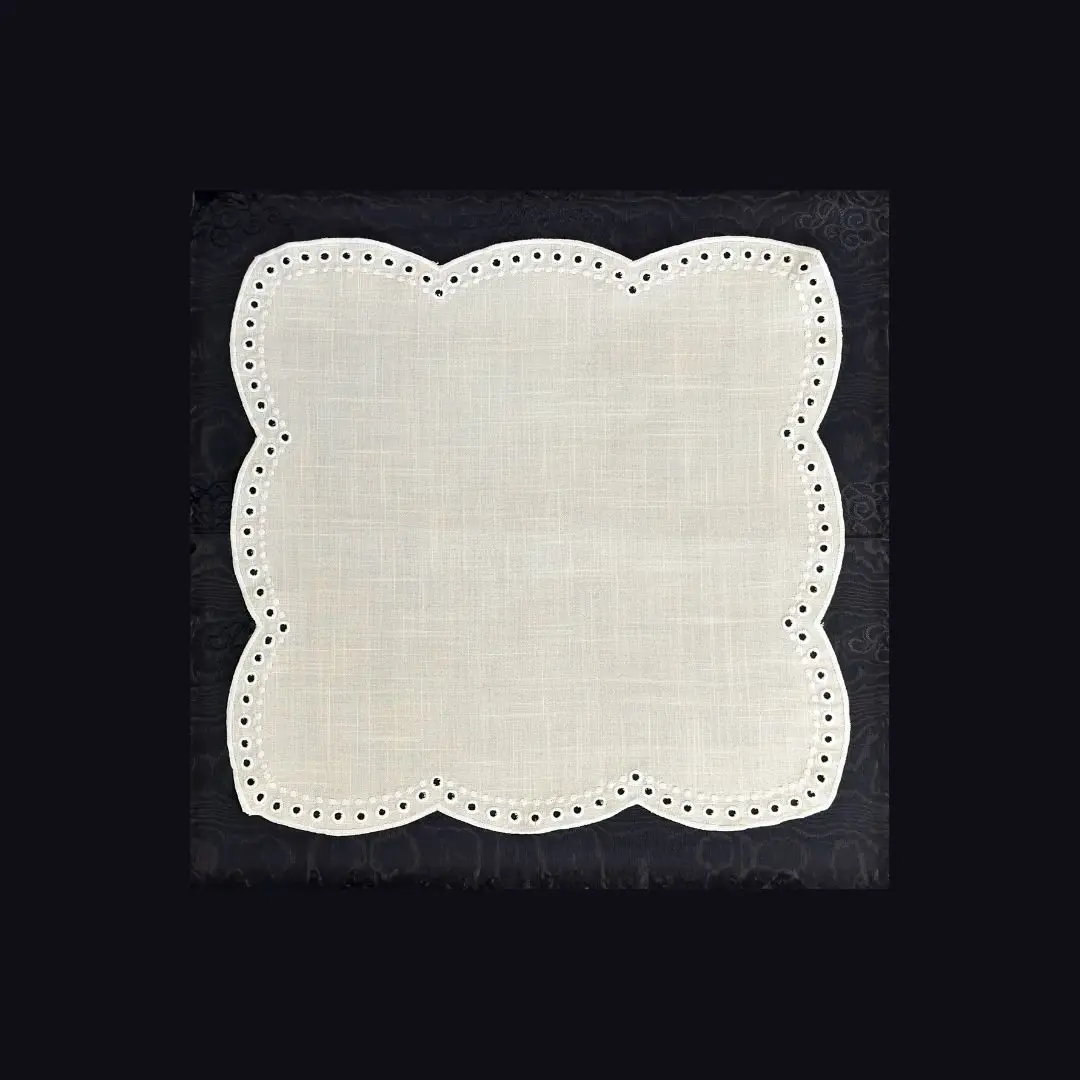 Ivory Scallop Napkin