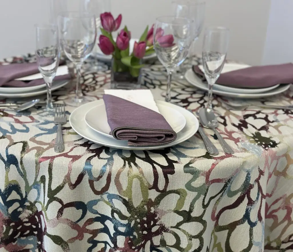 Maribel with Orchid Napkin