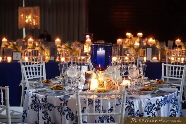 Rockwell Blue on Round Table