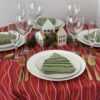Wavelengths with Citron Damask Napkin