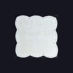 White Scallop Napkin
