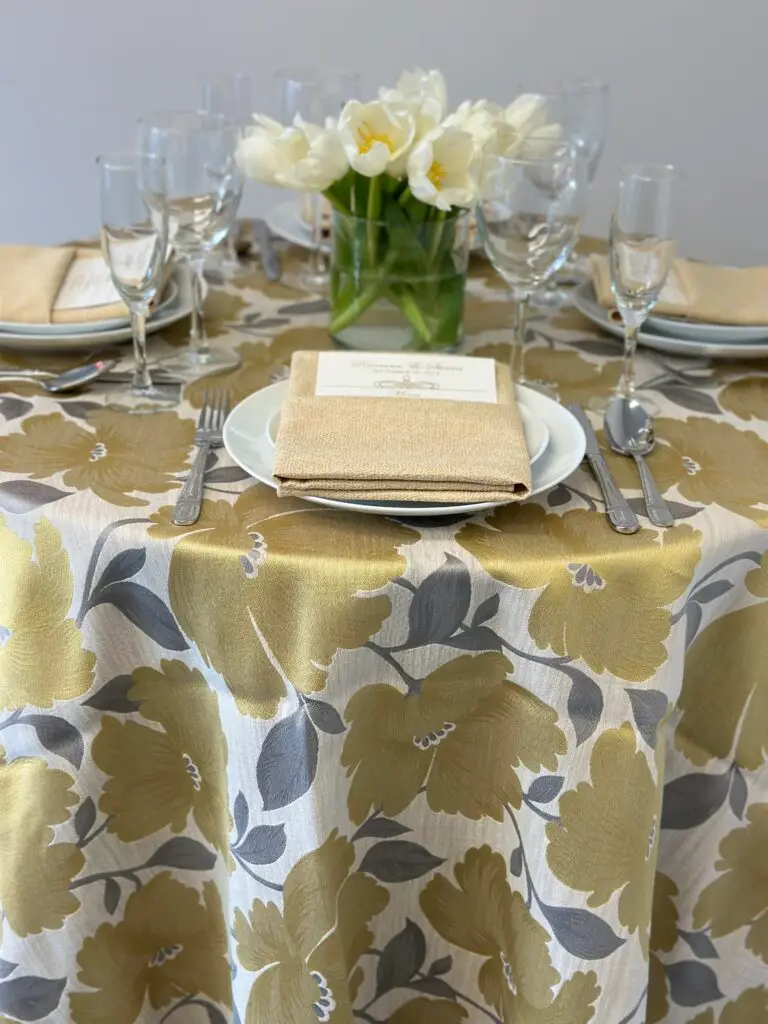 Yellow Peony with Dandelion Napkin