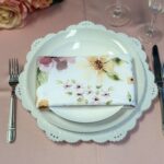 Greta Plate Fold with Petal Satin