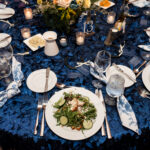 Macaw over Ivory Polyester Linen Lisette Napkin