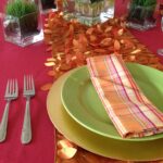 Raspberry Silk - Phoenix Runner - Mimosa Napkin