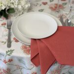 Rosamund with Primrose Napkin